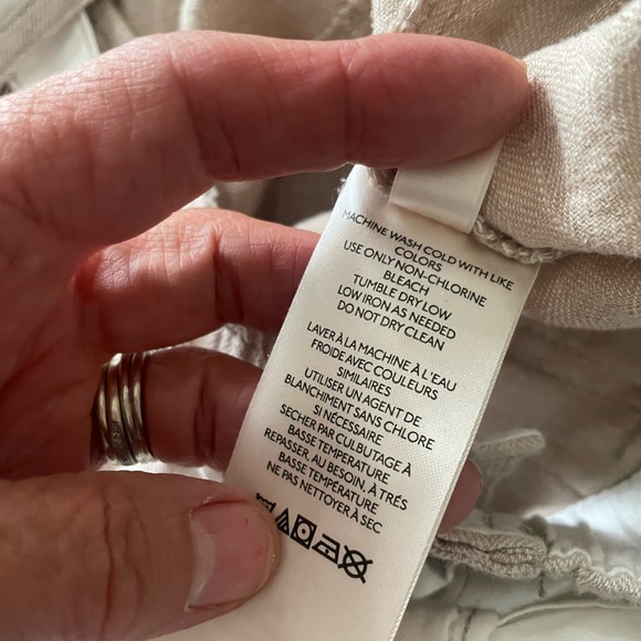 Free people button fly linen cotton blend harem pants - Picture 10 of 11